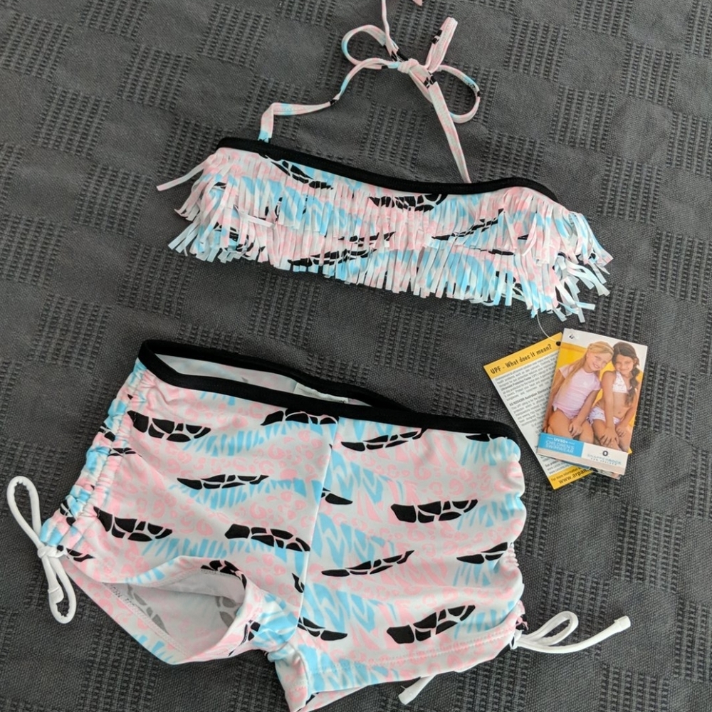 Girl's 2-piece swimsuit w/UPF 50+